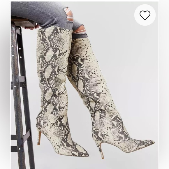Steve Madden Shoes - Kimari Snake Print Heel Boot